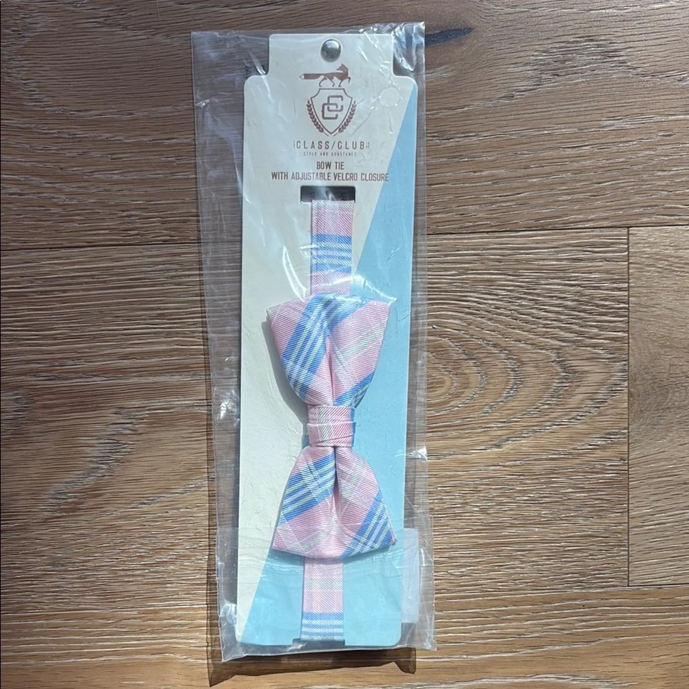 Class Club Kids Pink and Blue Bow Tie NWT
